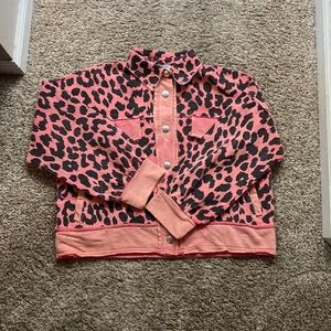 BNWOT Vici doll pink cheetah jacket 💕